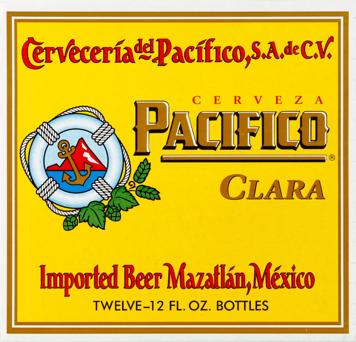 Pacifico Beer 12 oz