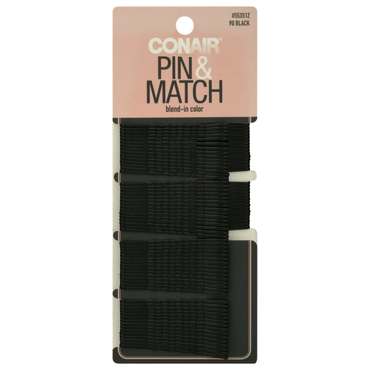 conair Pin & Match Black Hair Pins 90 ea