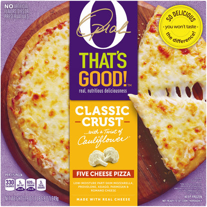 O That's Good Five Cheese Pizza, 22.8 oz Box