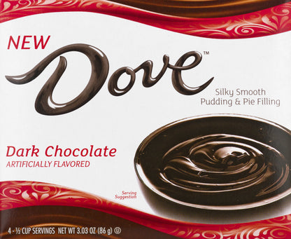 Dove Dark Chocolate Pudding & Pie Filling 3.03 oz