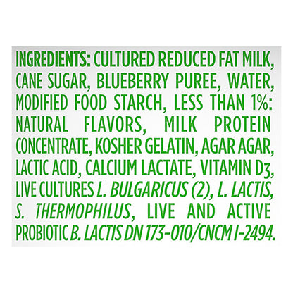 Activia Lowfat Probiotic Blueberry Yogurt, 4 Oz. Cups, 4 Count