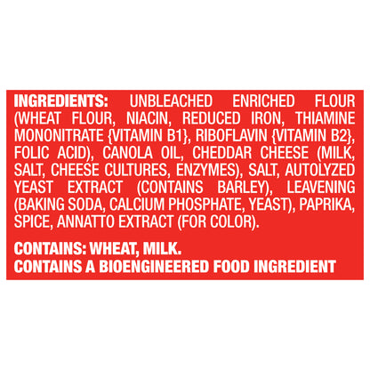 MONDELEZ GLOBAL LLC (SNACKS US) Nabisco Better Cheddars Carton Dieline Change 670317 6.5 OZ English