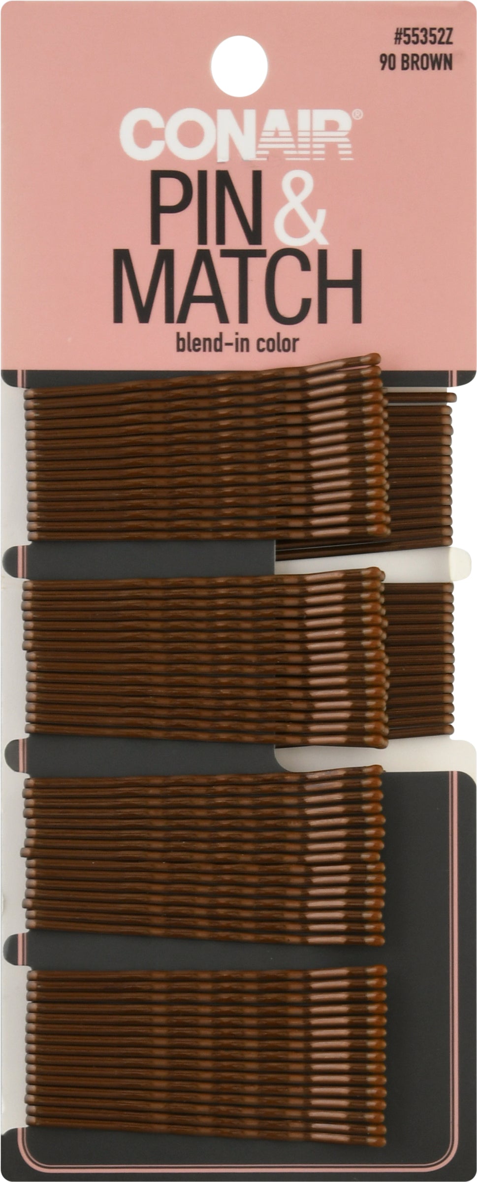 Conair Pin & Match Brown Bobby Pins 90 ea