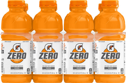 Gatorade Zero Zero Sugar Orange Thirst Quencher 8 ea