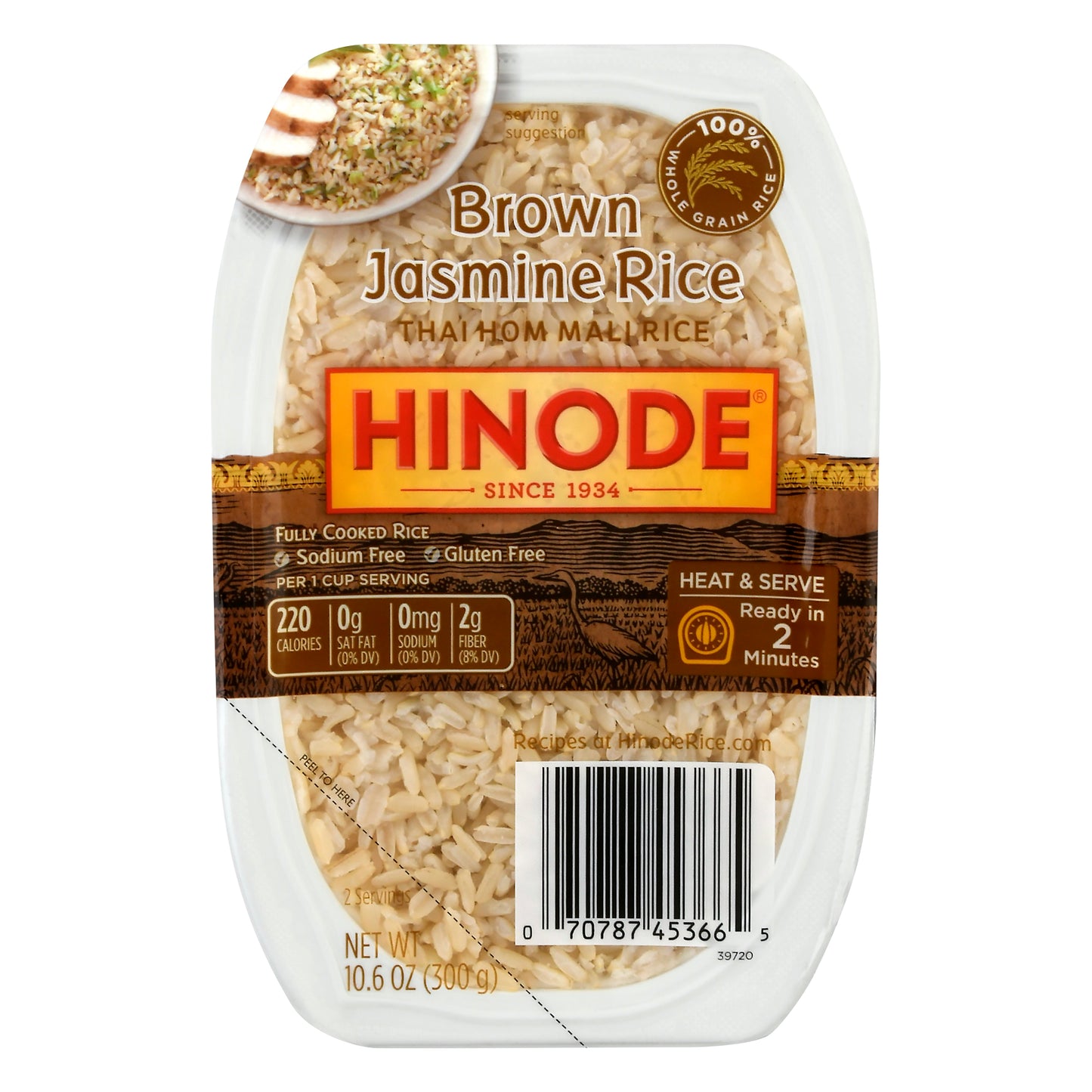 Hinode Brown Jasmine Rice 10.6 oz
