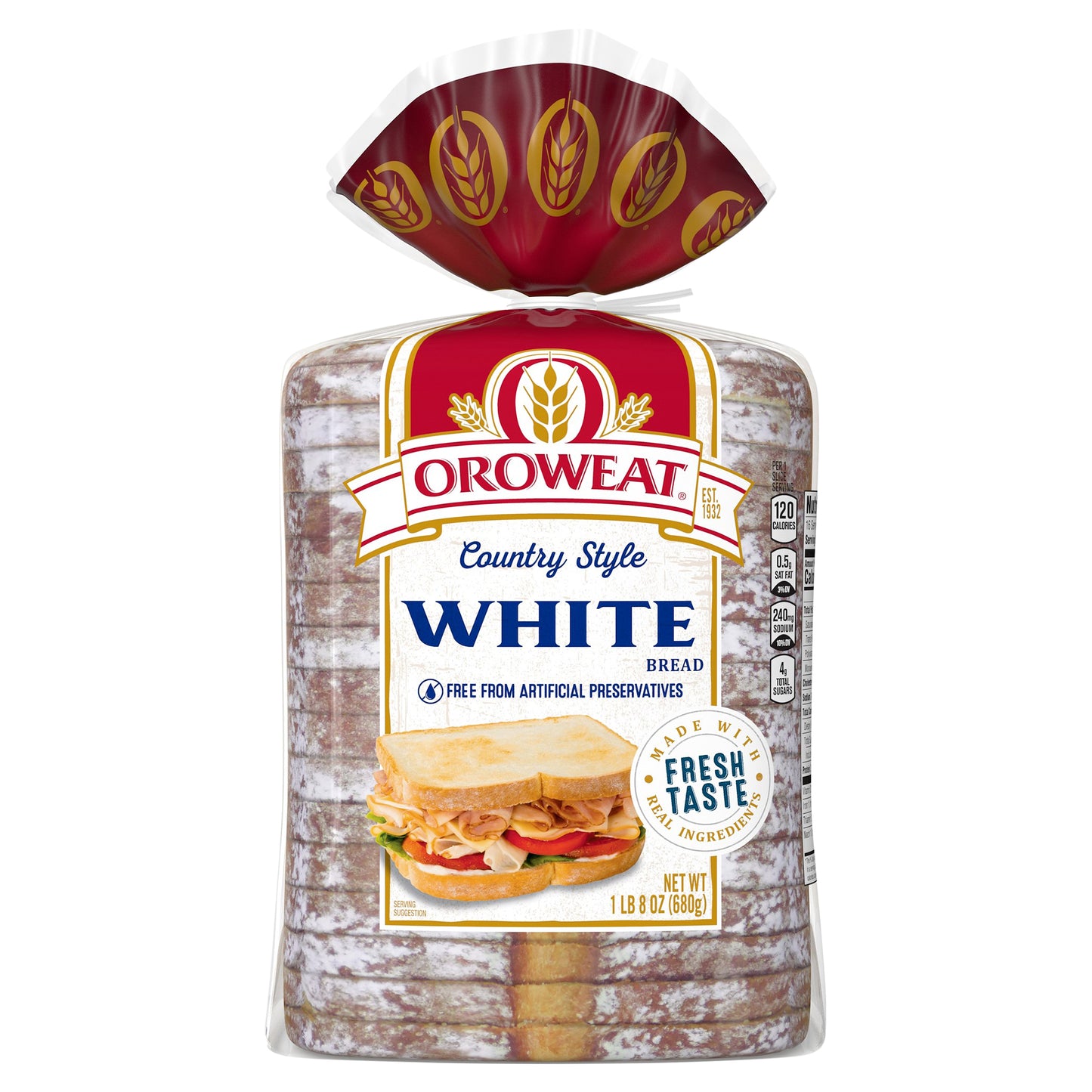 Oroweat Country Style White Bread 24 oz