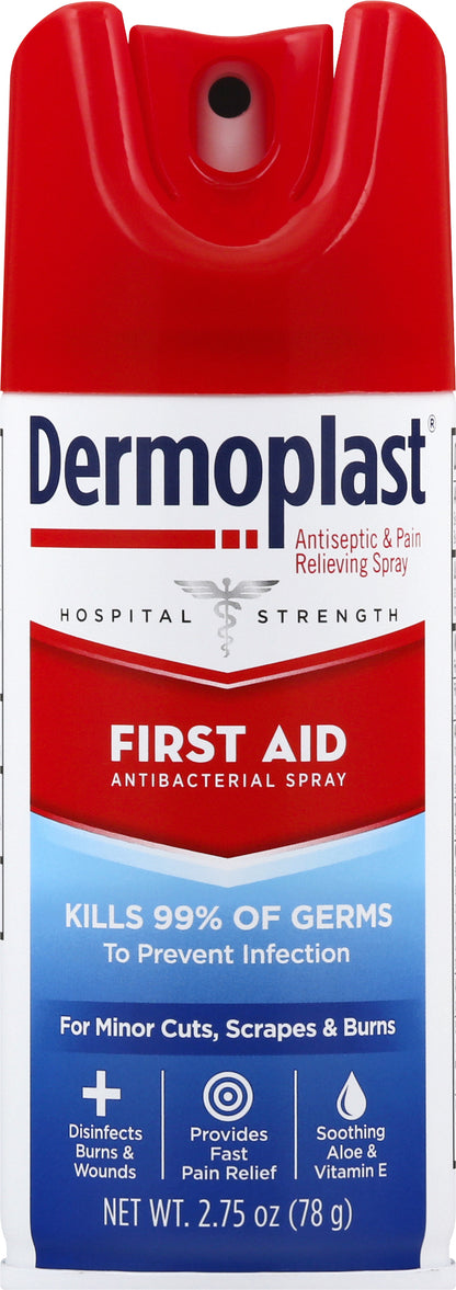 Dermoplast Hospital Strength First Aid Antibacterial Spray 2.75 oz