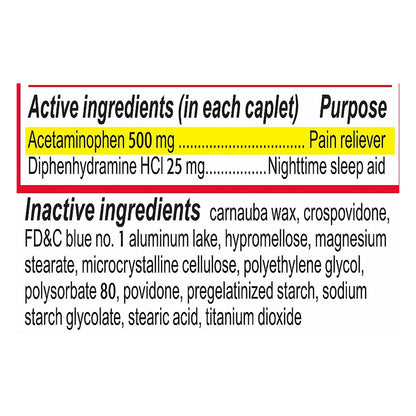 Tylenol PM Extra Strength Caplets Acetaminophen 24 ea