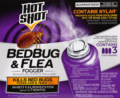 Hot Shot Bedbug & Flea Fogger 3 ea