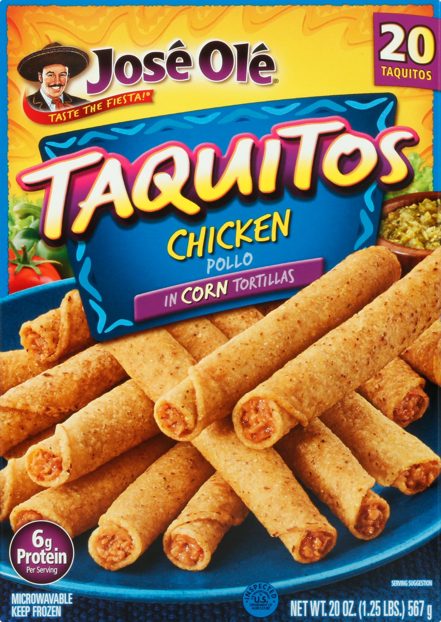 Jose Ole in Corn Tortillas Chicken Taquitos 20 ea
