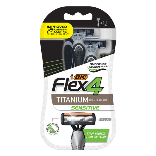 BiC Flex 4 Titanium Sensitive Razors 1 ea