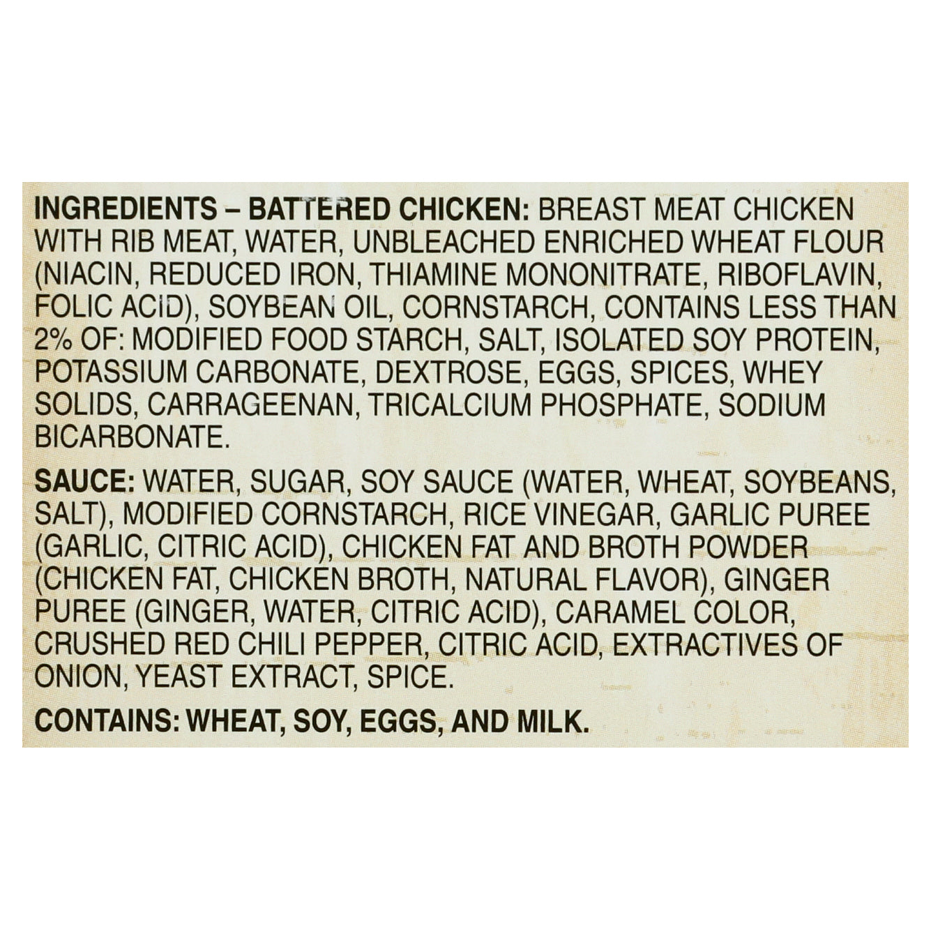 Crazy Cuizine Battered Chicken Breast General Tso's Chicken 22 oz