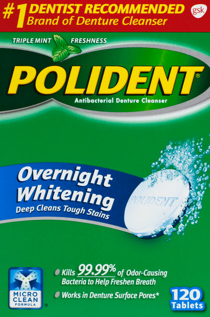 Polident Denture Cleanser 120 ea