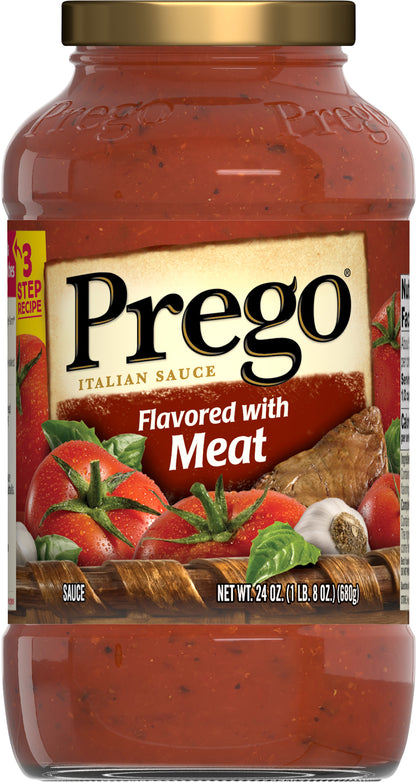 Prego Flavored with Meat Italian Sauce 24 oz