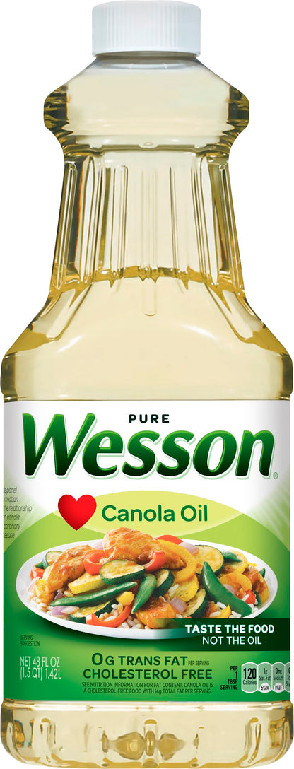 Wesson Pure Canola Oil 48 oz