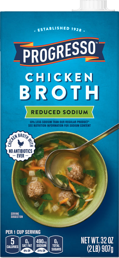 Progresso Reduced Sodium Chicken Broth 32 oz