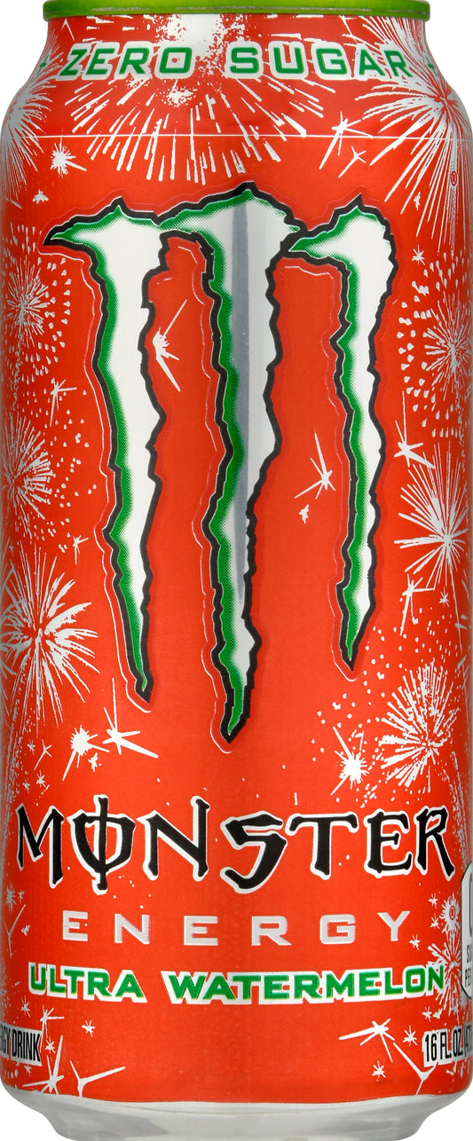 Monster Zero Sugar Ultra Watermelon Energy Drink 16 oz