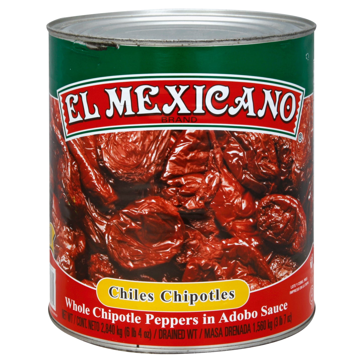 El Mexicano Chiles Chipotles 100 oz