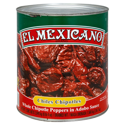 El Mexicano Chiles Chipotles 100 oz