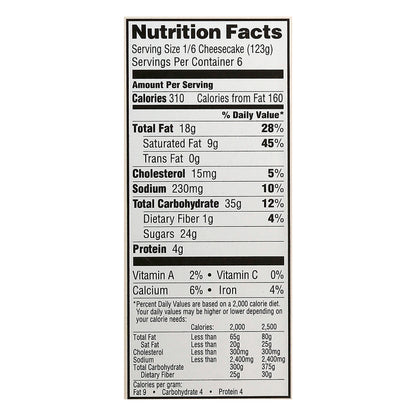 Sara Lee French Style Whipped & Fluffy Strawberry Cheesecake 26 oz