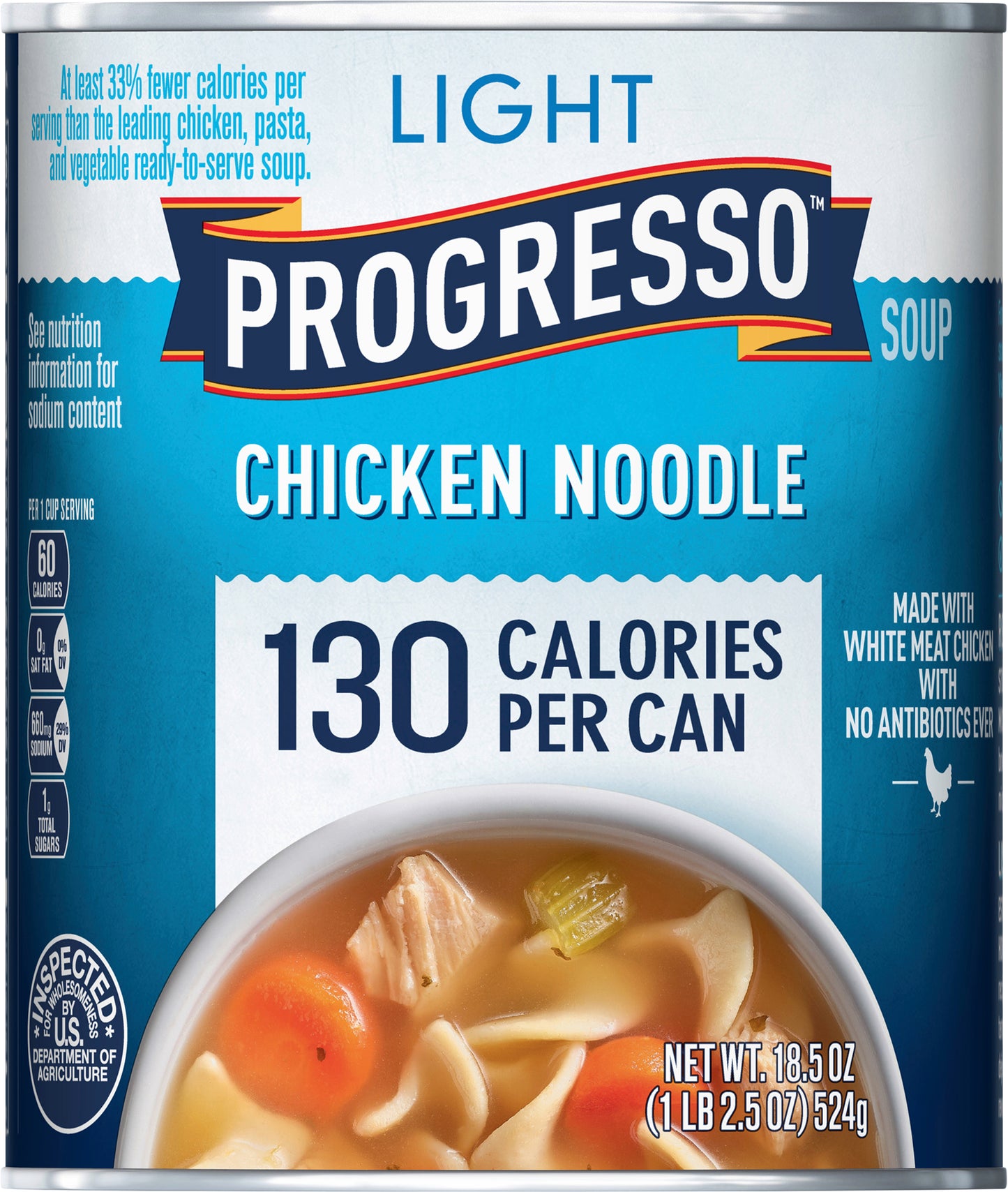 Progresso Light Chicken Noodle Soup 18.5 oz Can