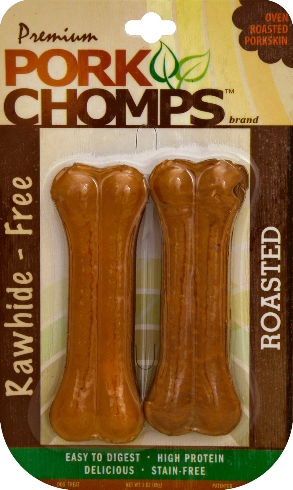 Pork Chomps Dog Treat 3 oz