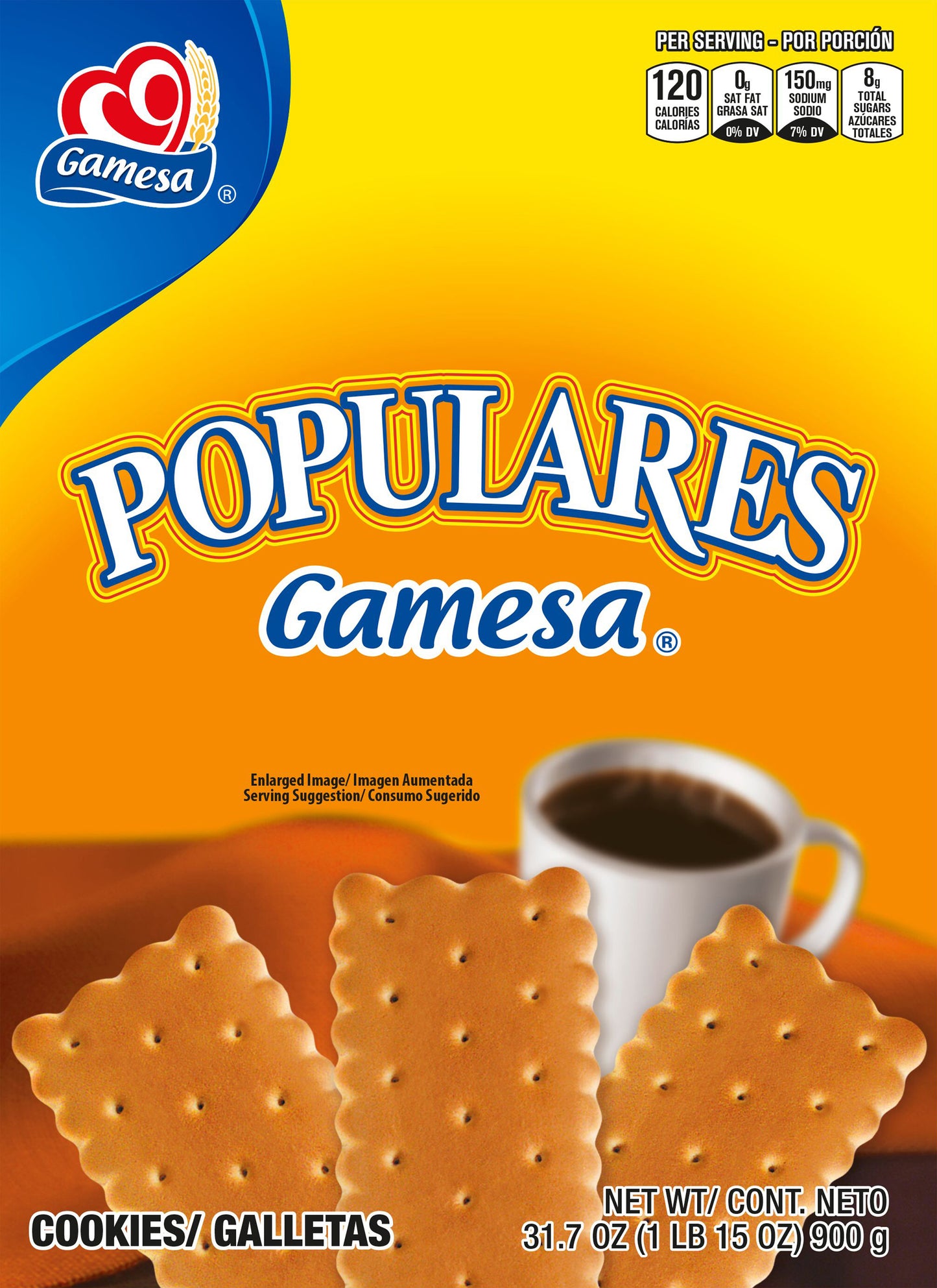 Gamesa Populares Cookies 31.7 Ounce Paper Box