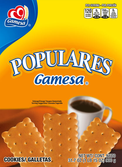 Gamesa Populares Cookies 31.7 Ounce Paper Box
