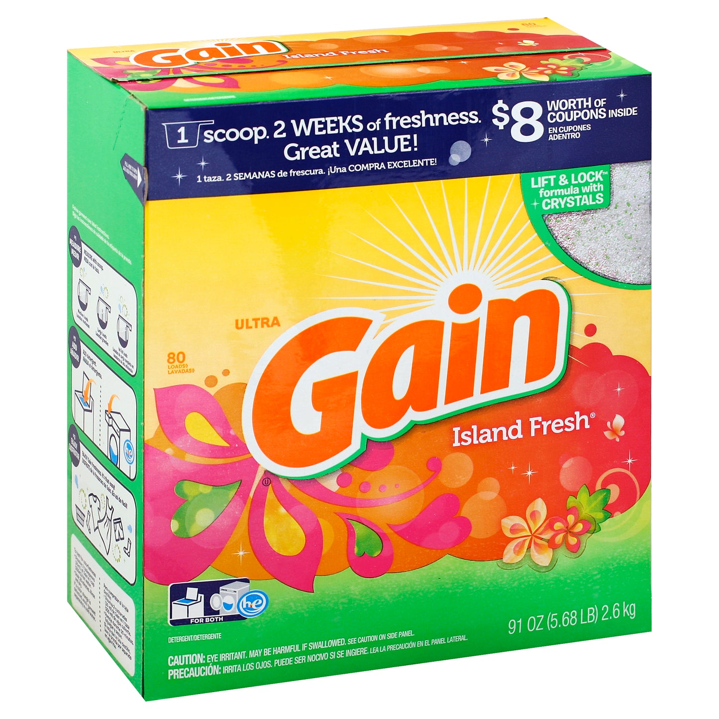 Gain Detergent 91 oz