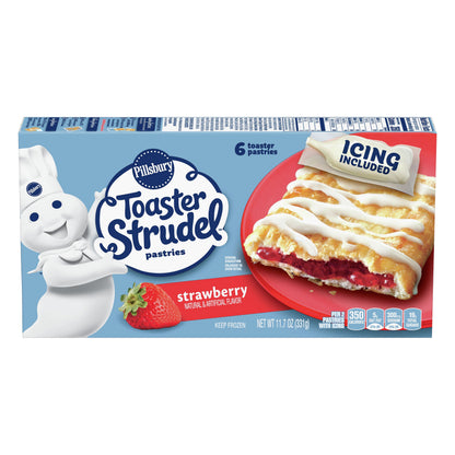 Pillsbury Toaster Strudel Strawberry Toaster Pastries 6 ea