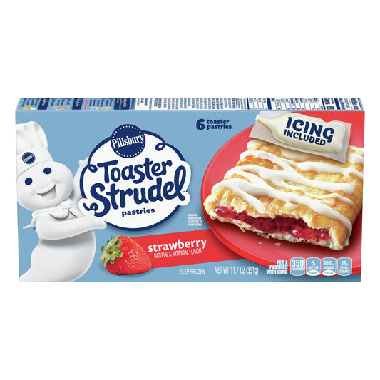 Pillsbury Toaster Strudel Strawberry Toaster Pastries 6 ea