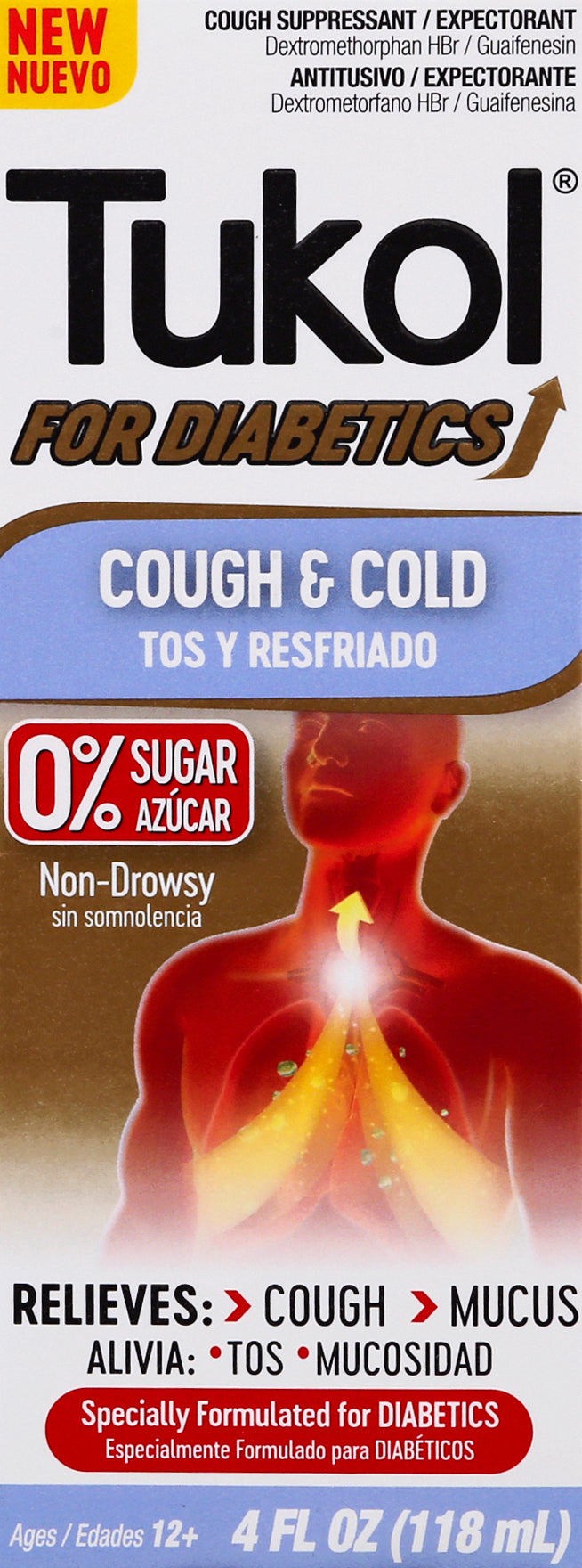 Tukol For Diabetes Cough & Cold 4 oz