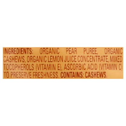 HappyBaby Organics 6+ Months Pears with Cashew Butter 3 oz