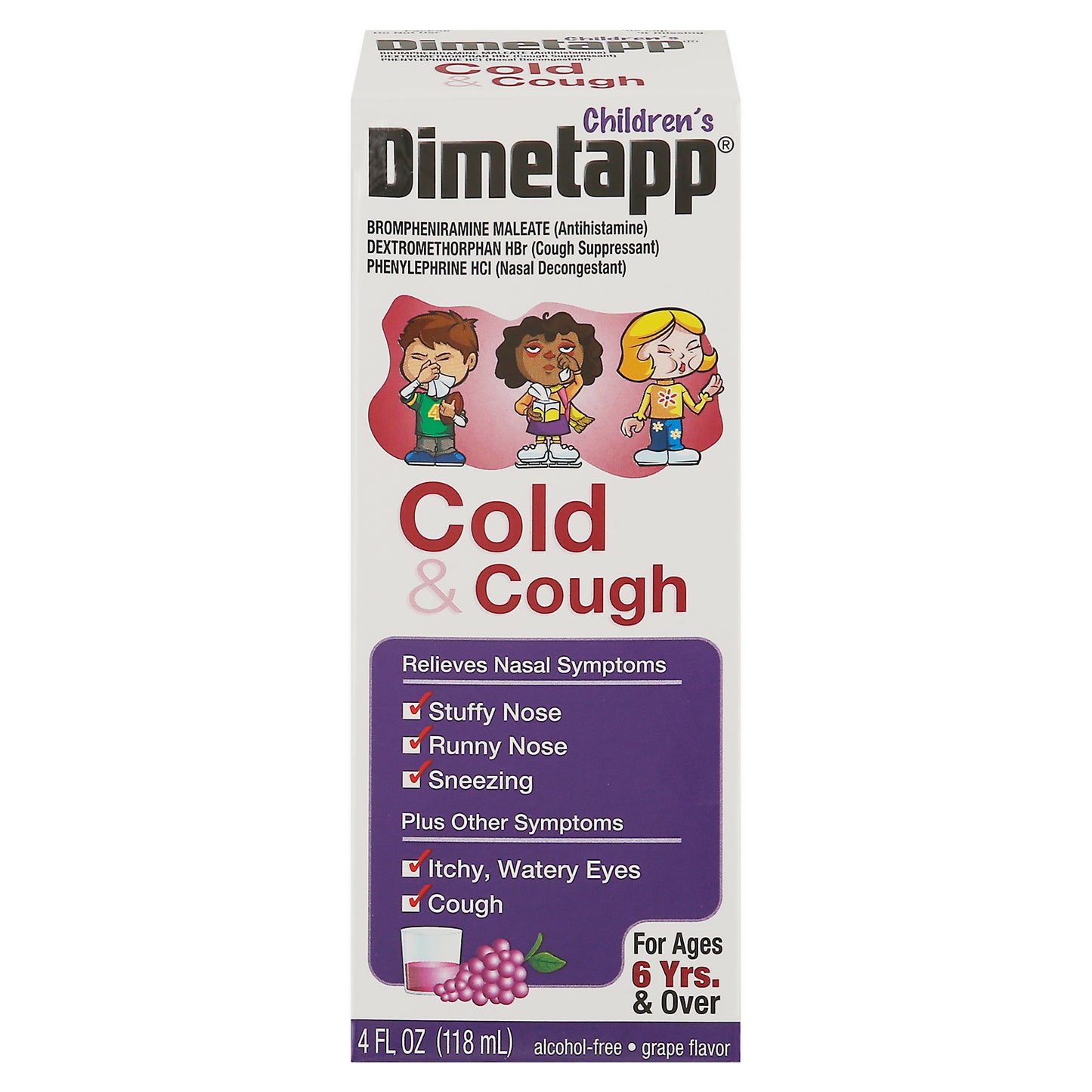 Dimetapp Children Grape Flavor Cold & Cough 4 fl oz