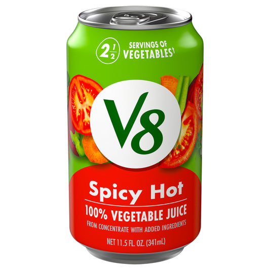 V8 Spicy Hot 100% Vegetable Juice 11.5 fl oz