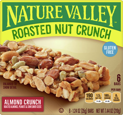 Nature Valley Roasted Nut Crunch Almond Crunch Bars 6-1.24 oz