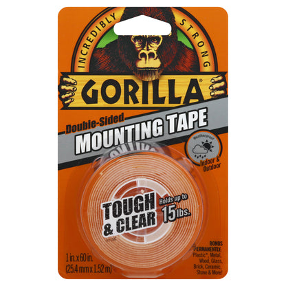 Gorilla Double-Sided Tough & Clear Mounting Tape 1 ea