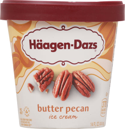 Haagen-Dazs Butter Pecan Ice Cream 14 fl oz