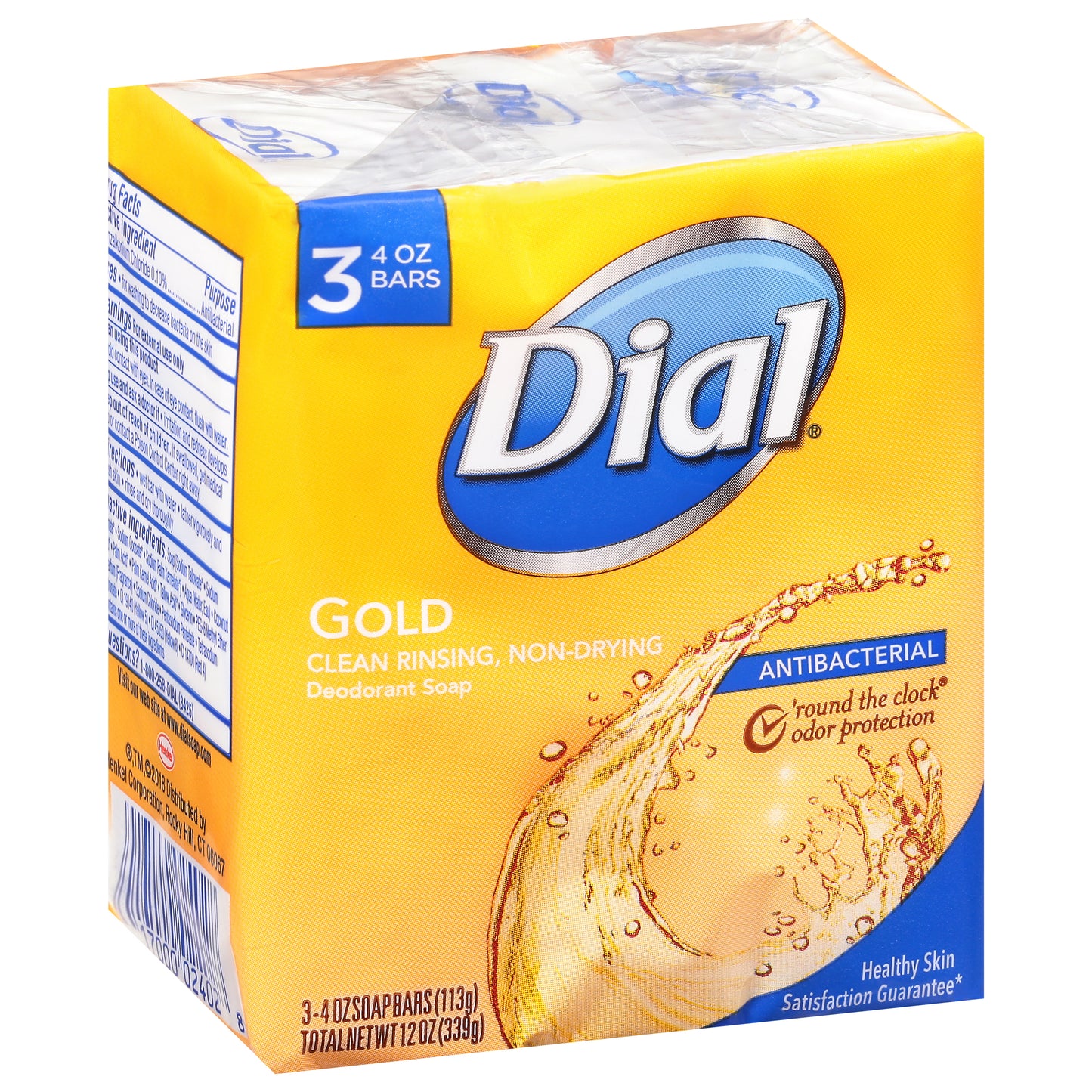 Dial Gold Antibacterial Deodorant Soap 3-4 oz Bars