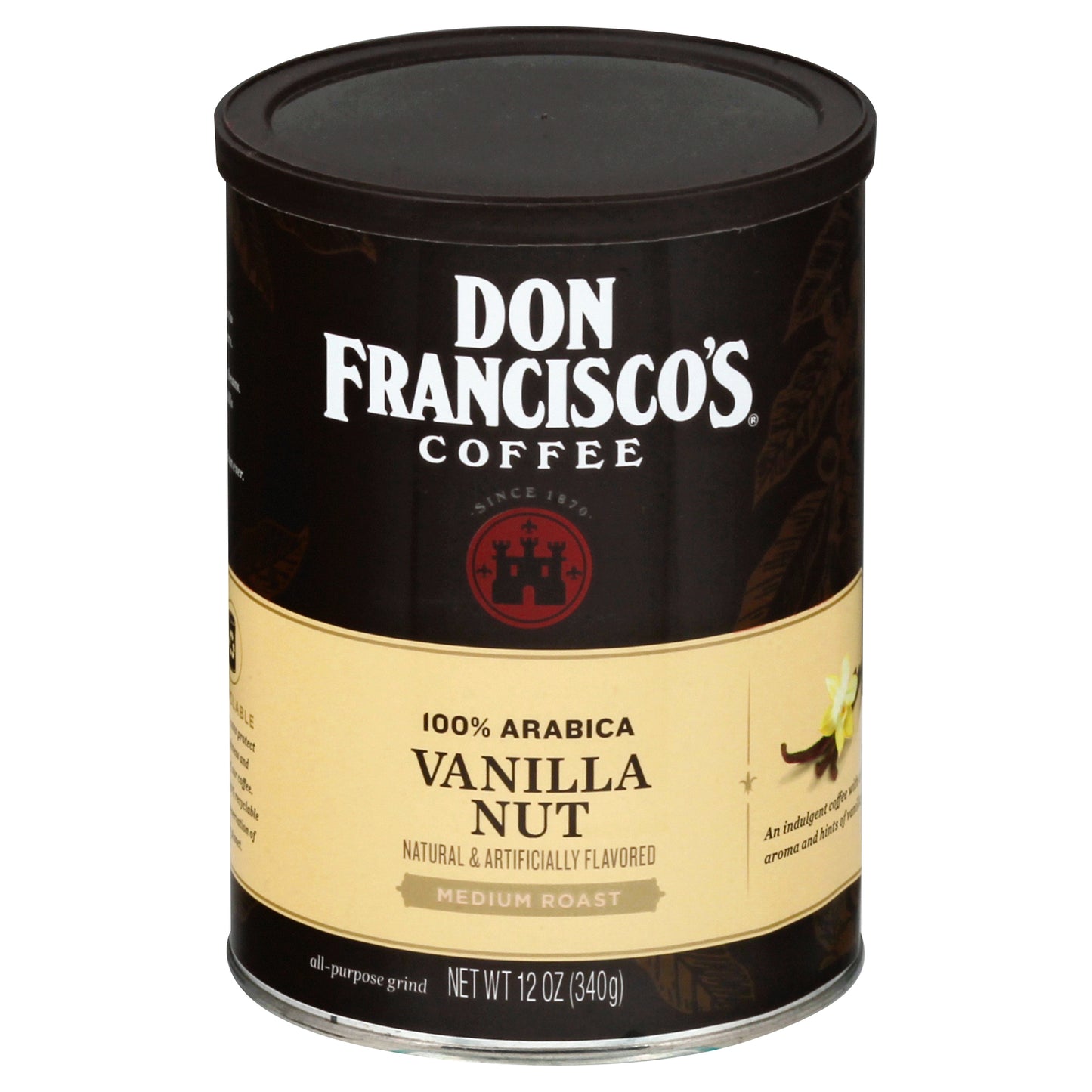 Don Franscico Medium Roast Vanilla Nut Coffee 12 oz