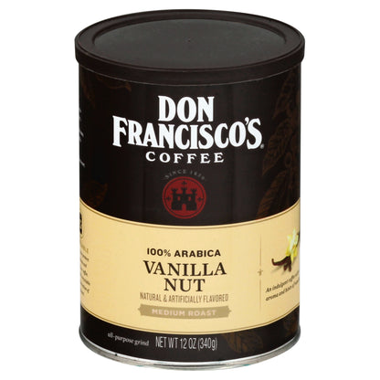 Don Franscico Medium Roast Vanilla Nut Coffee 12 oz