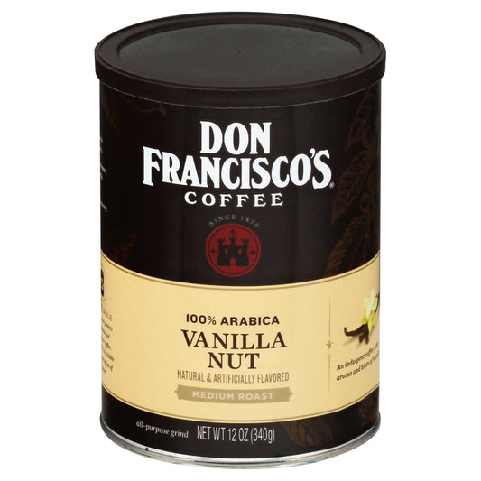 Don Franscico Medium Roast Vanilla Nut Coffee 12 oz