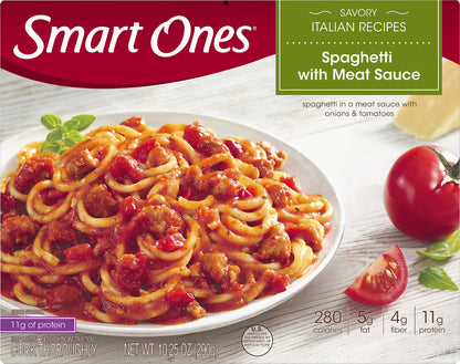 Smart Ones Spaghetti With Meat Sauce, Frozen Meal, 10.25 oz Box
