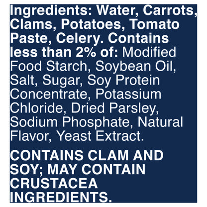 Progresso Traditional Manhattan Clam Chowder Soup, Gluten Free, 19 oz can