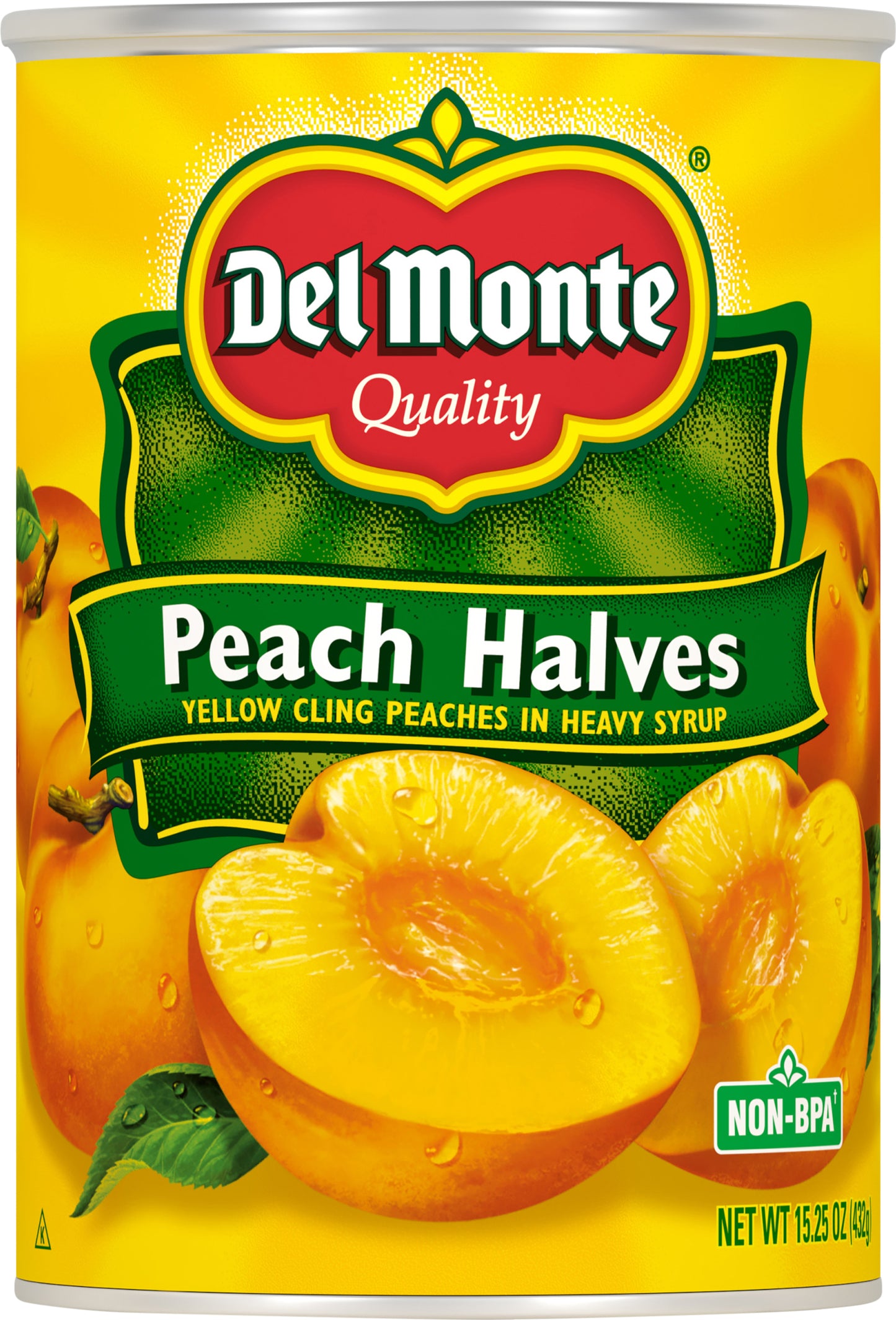 Del Monte Quality Peach Halves 15.25 oz Can