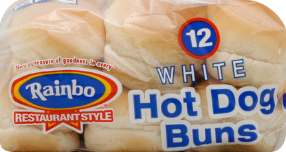 Rainbo Hot Dog Buns 12 ea