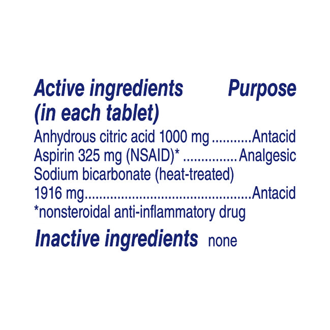Alka-Seltzer Effervescent Tablets Original Antacid/Analgesic 12 ea Box