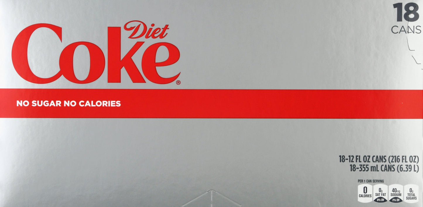 Diet Coke Cola 18 ea