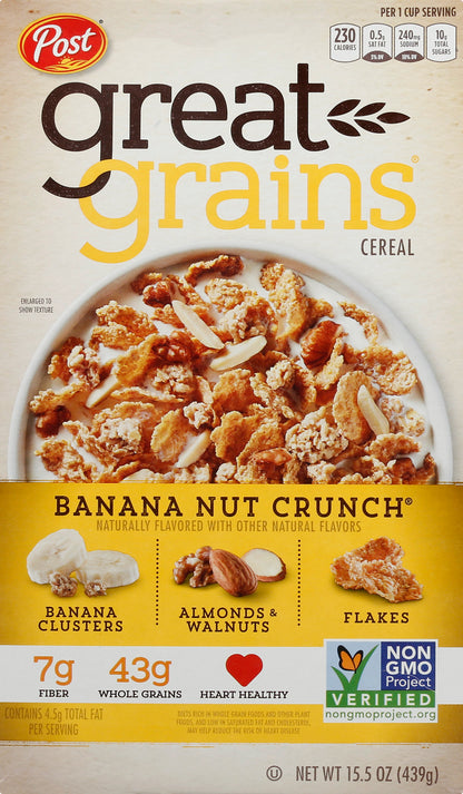 Great Grains Banana Nut Crunch Cereal 15.5 oz