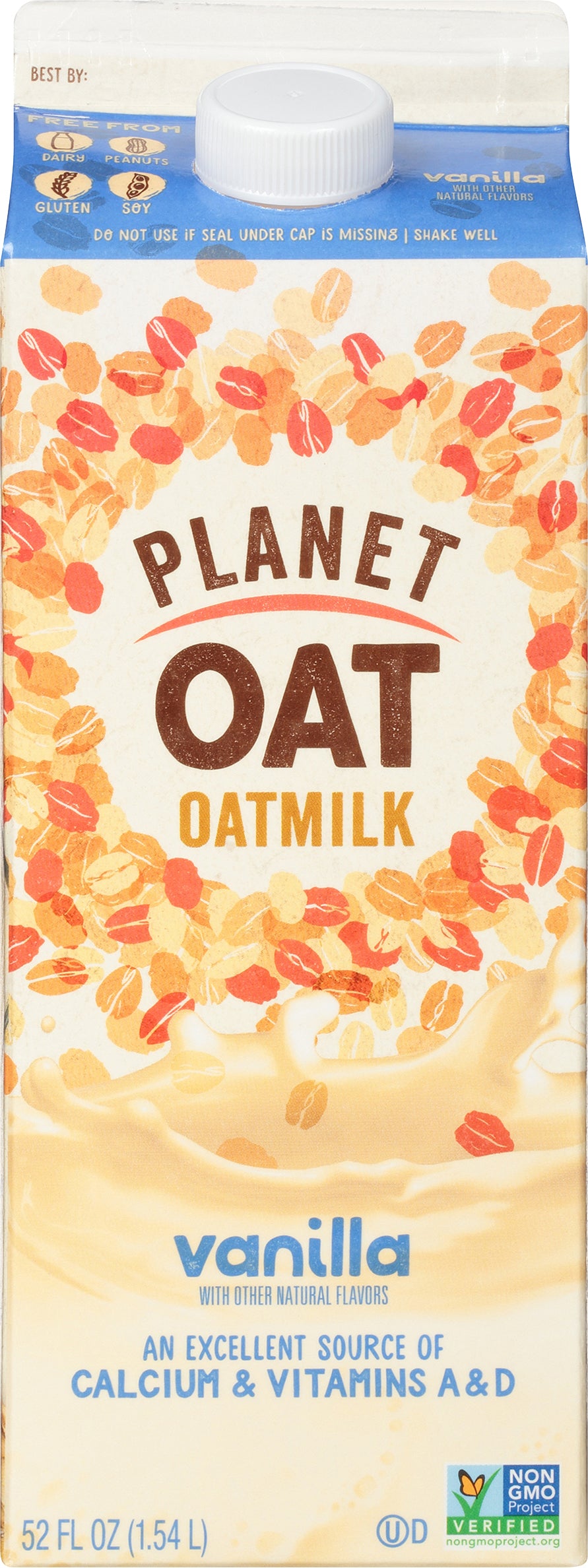 Planet Oat Vanilla Oatmilk 52 oz